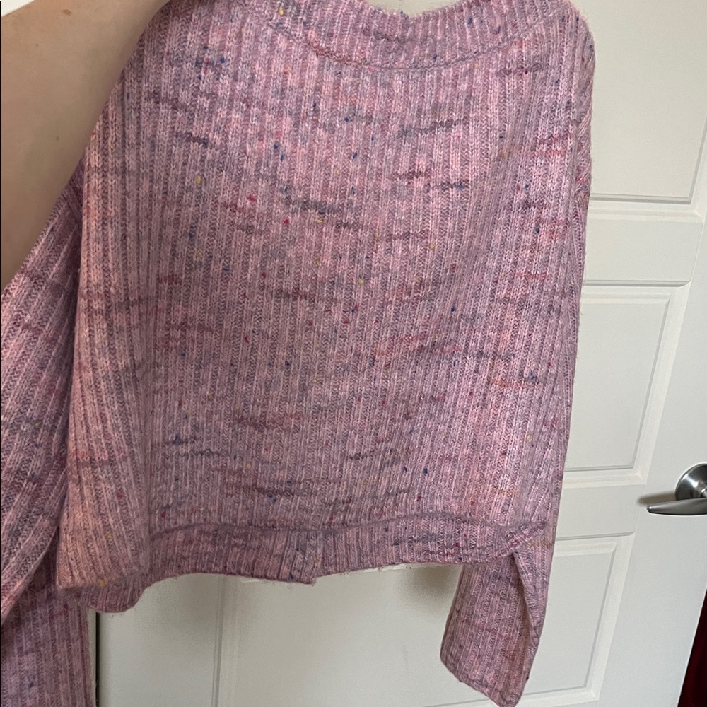 BP Pink Button-Up Ribbed Cardigan - Picture 3 of 6